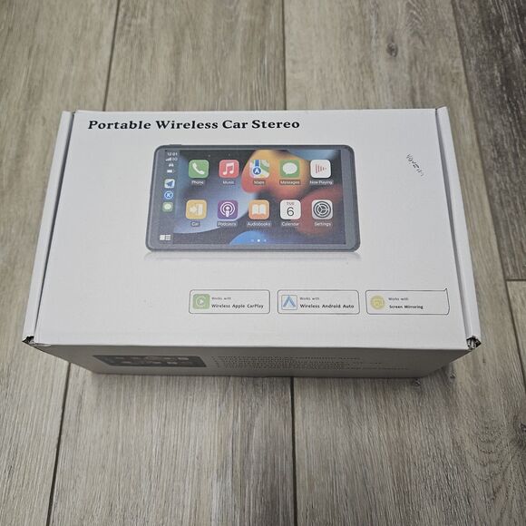 Portable Car Stereo 7" Screen Apple Car Play Android Auto Adapter - Picture 1 of 9